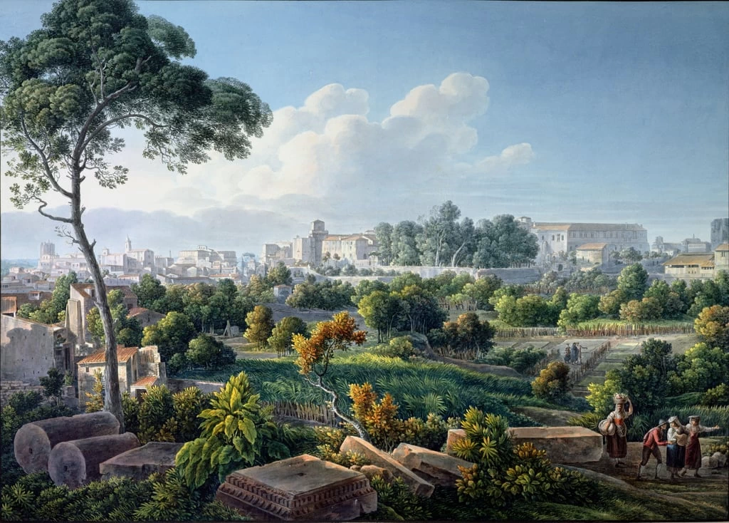 Veduta del colle Esquilino a Roma - Bibliotheque Mazarine, Paris